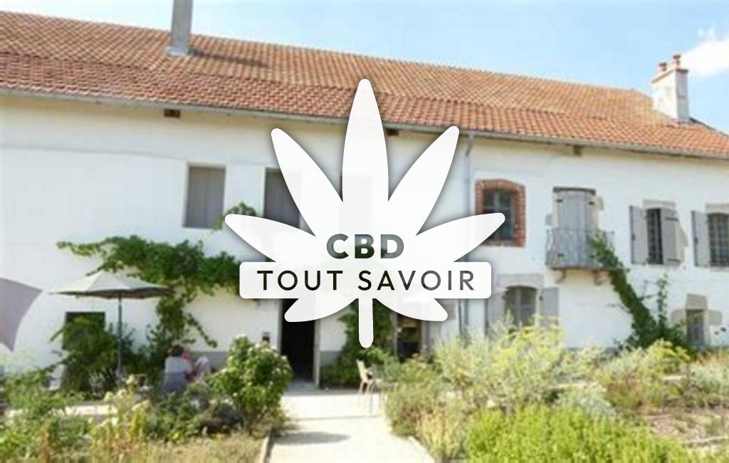 Village à Flagey avec feuille Cannabis CBD