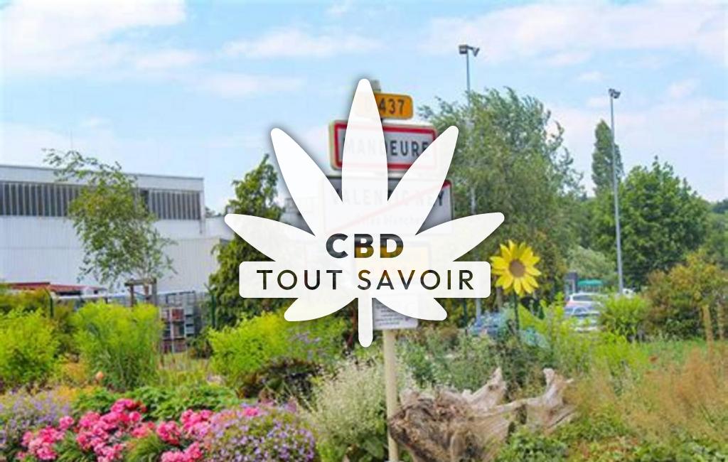Village à Mandeure avec feuille Cannabis CBD