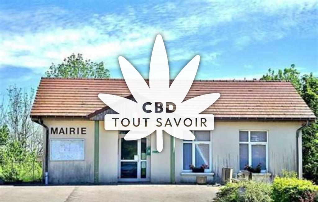 Village à Passavant avec feuille Cannabis CBD