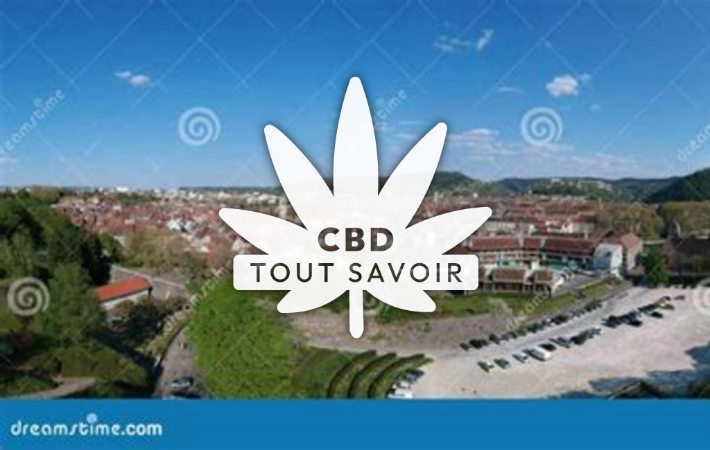 Village à Provenchere avec feuille Cannabis CBD