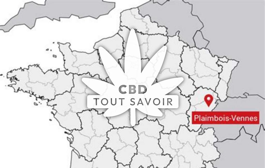 Village à Plaimbois-Vennes avec feuille Cannabis CBD