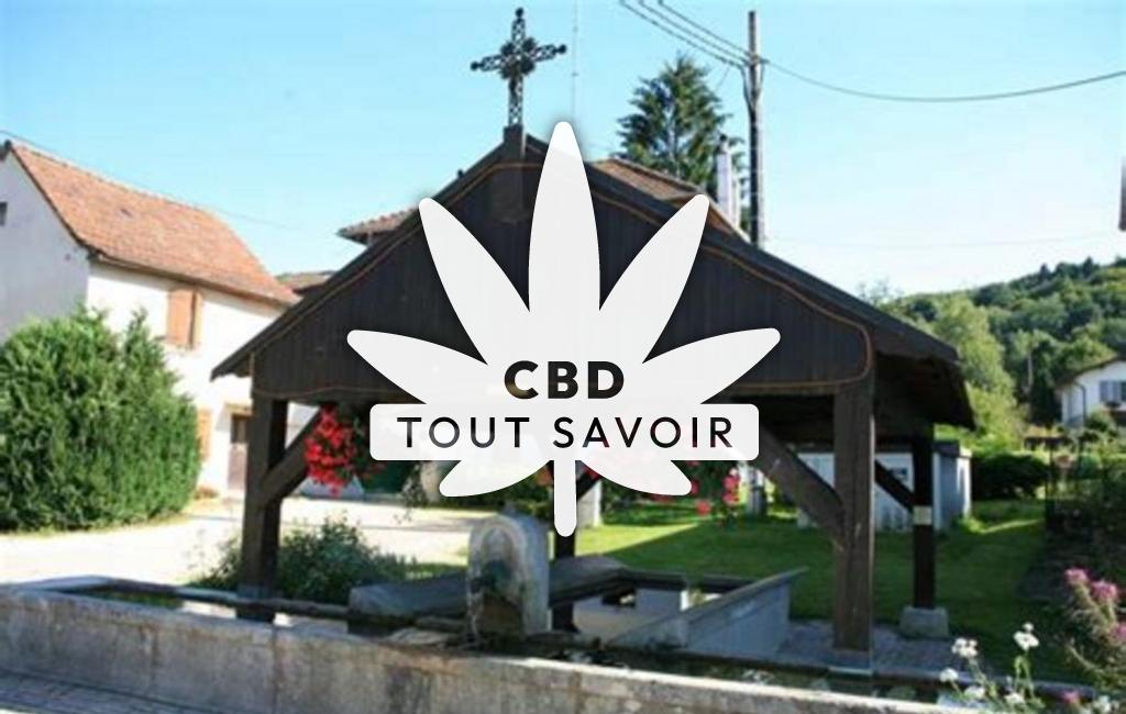 Village à Berche avec feuille Cannabis CBD