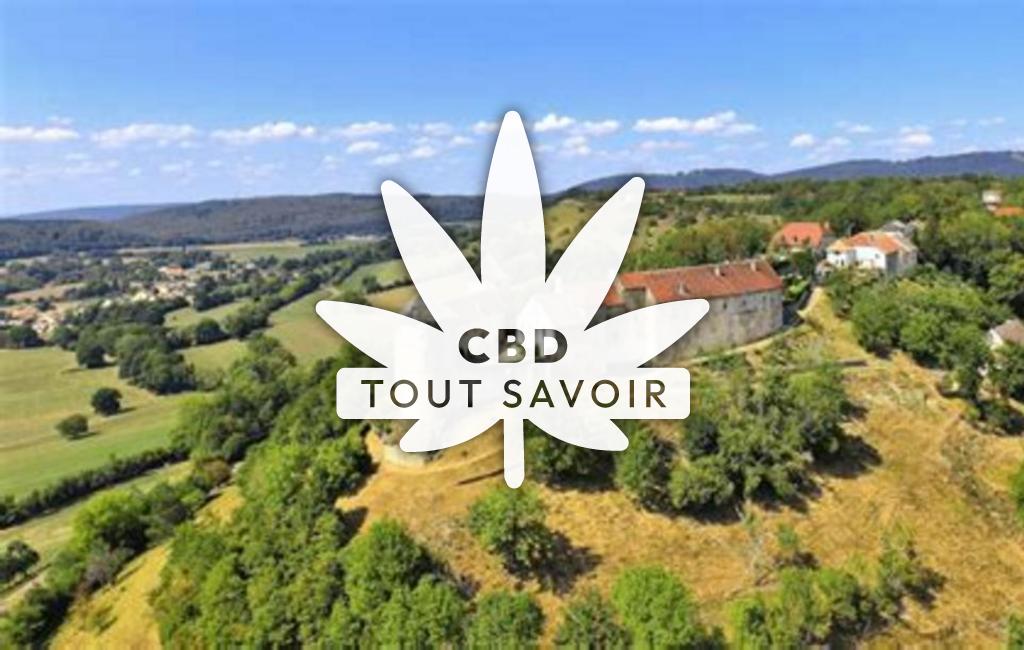 Village à Belvoir avec feuille Cannabis CBD