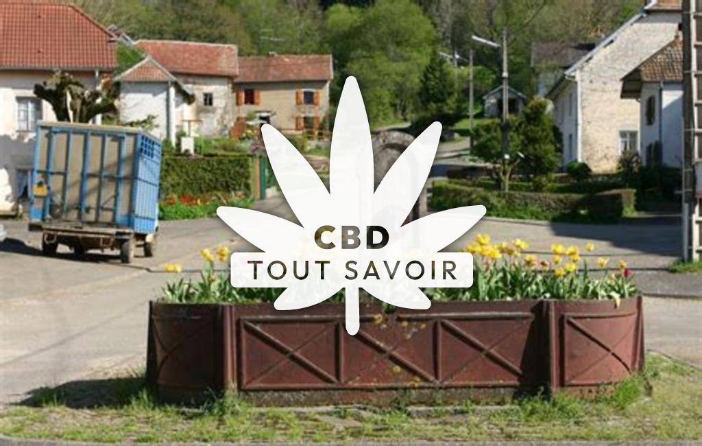 Village à Orve avec feuille Cannabis CBD