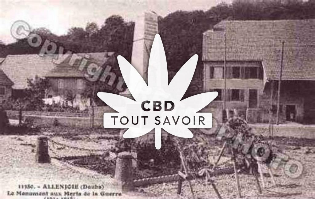 Village à Allenjoie avec feuille Cannabis CBD