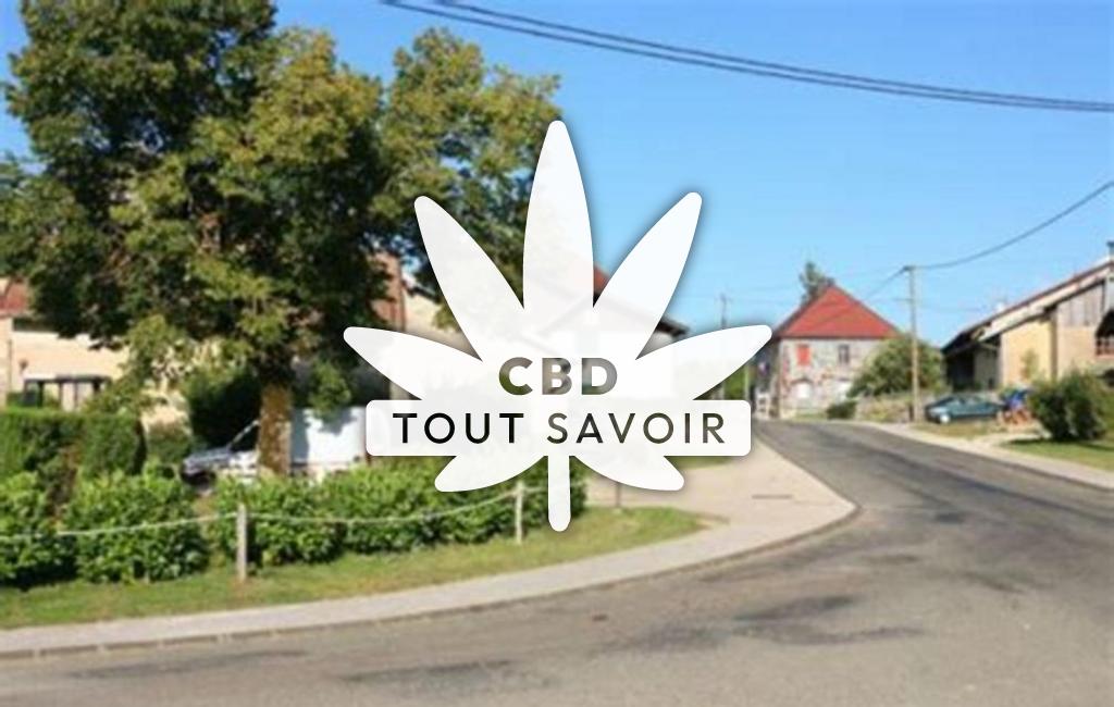 Village à Germefontaine avec feuille Cannabis CBD