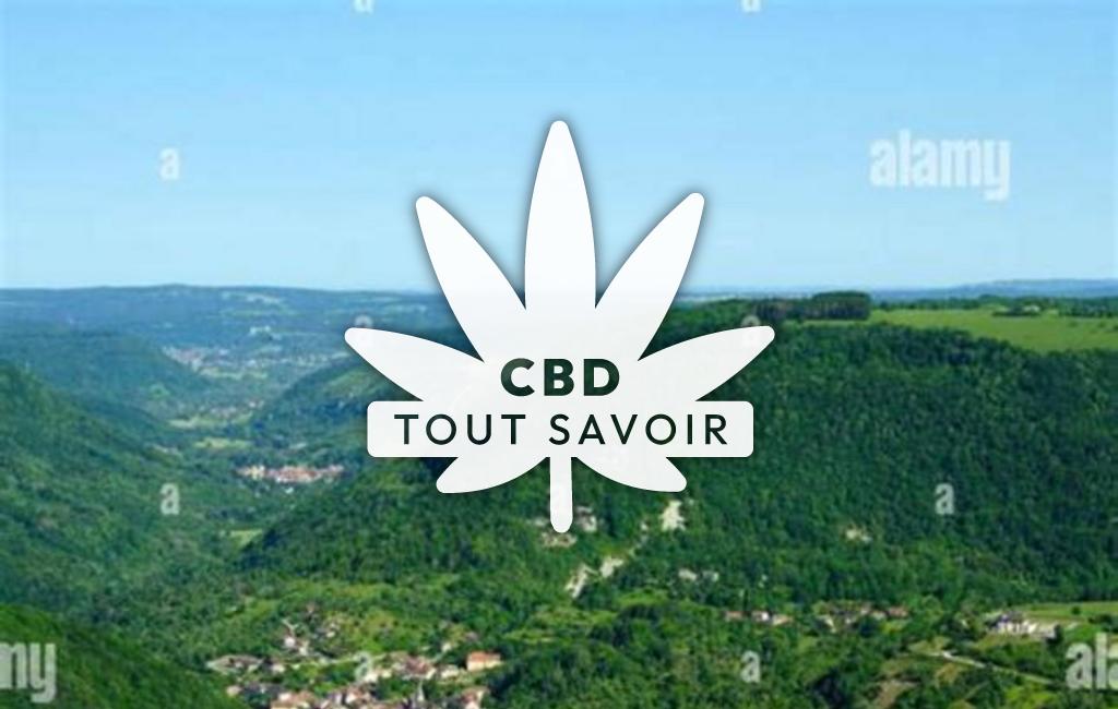 Village à Renedale avec feuille Cannabis CBD