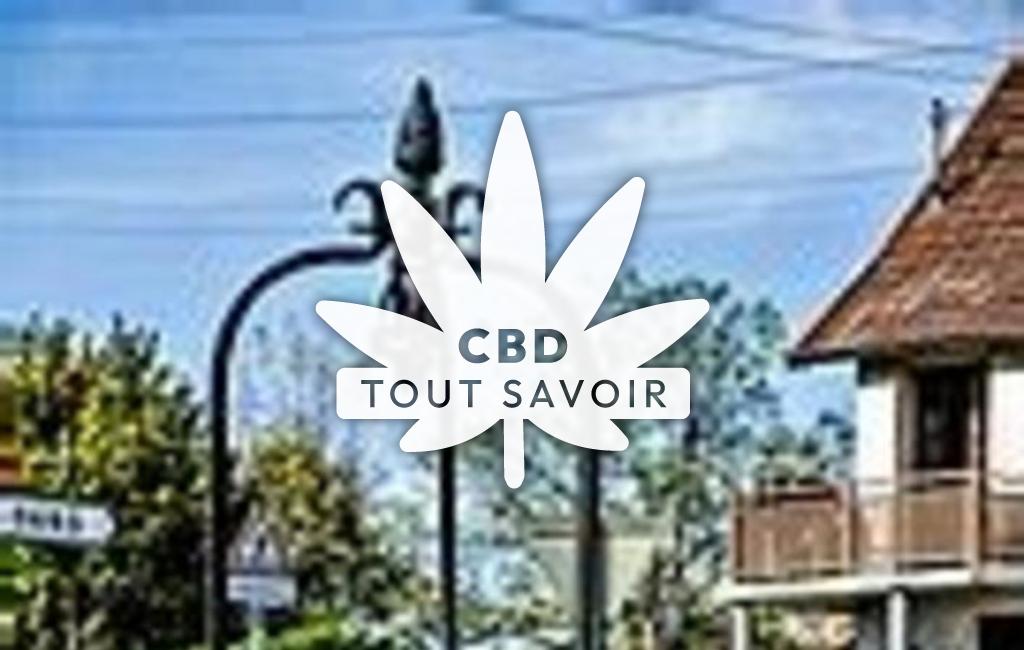 Village à Dung avec feuille Cannabis CBD