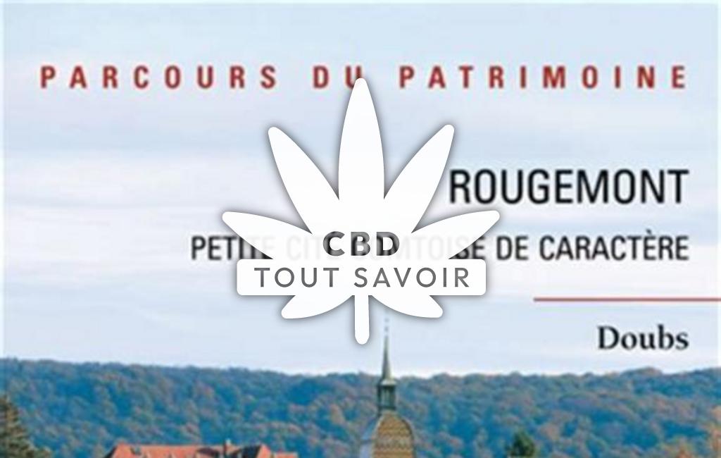 Village à Rougemontot avec feuille Cannabis CBD