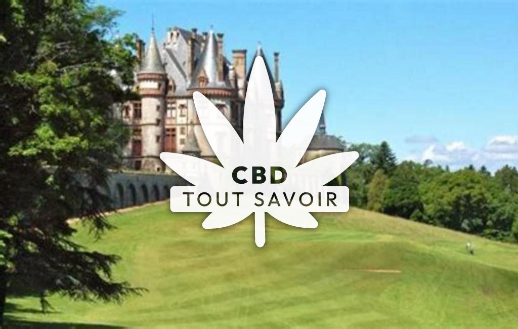 Village à Cubry avec feuille Cannabis CBD