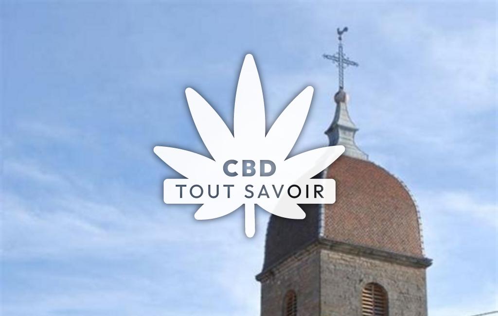 Village à Cuse-Et-Adrisans avec feuille Cannabis CBD