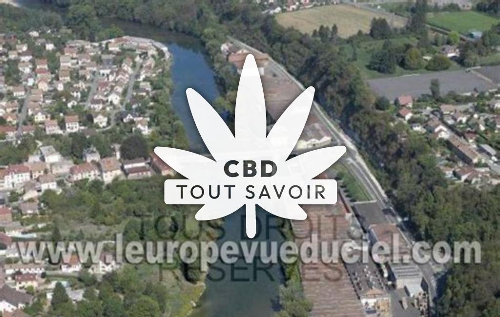 Village à Valentigney avec feuille Cannabis CBD