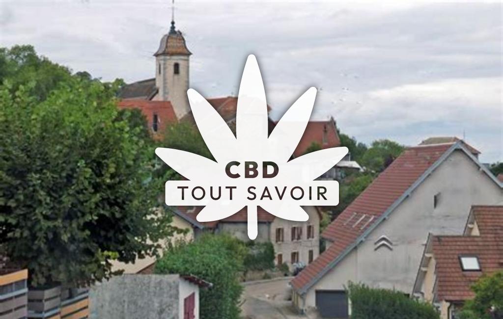 Village à Fontain avec feuille Cannabis CBD