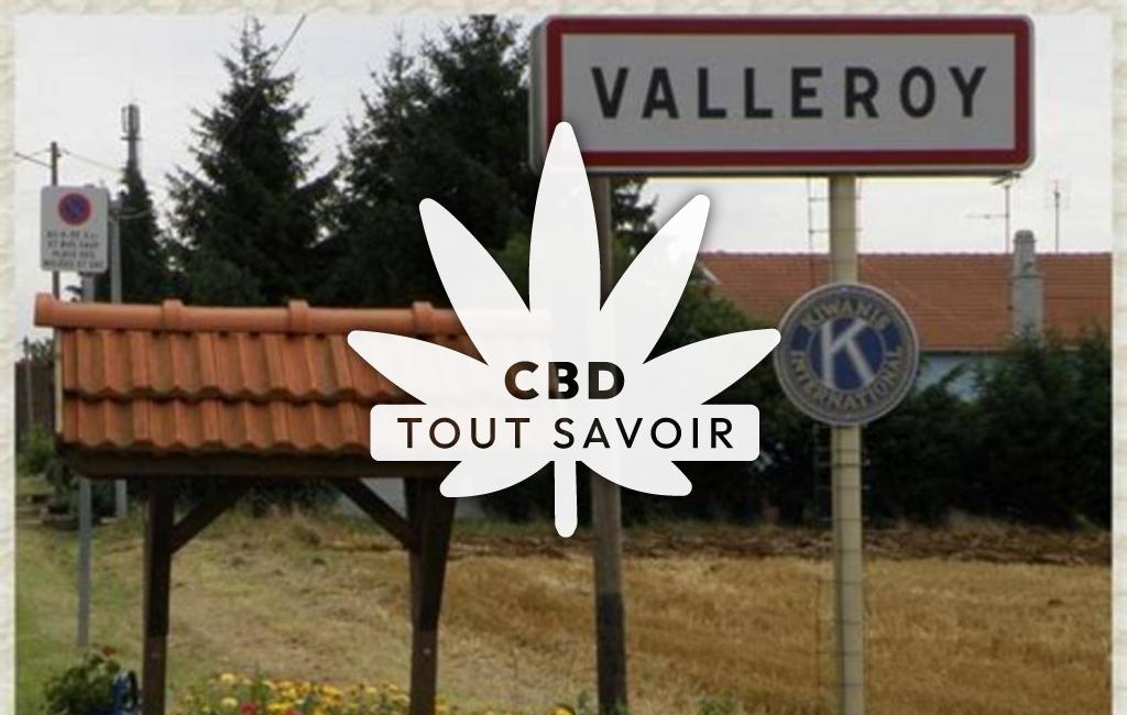 Village à Valleroy avec feuille Cannabis CBD