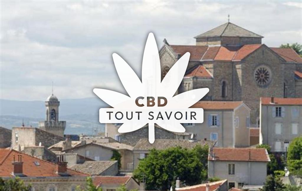 Village à Chabeuil avec feuille Cannabis CBD