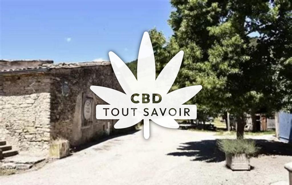 Village à Vacheres-en-Quint avec feuille Cannabis CBD