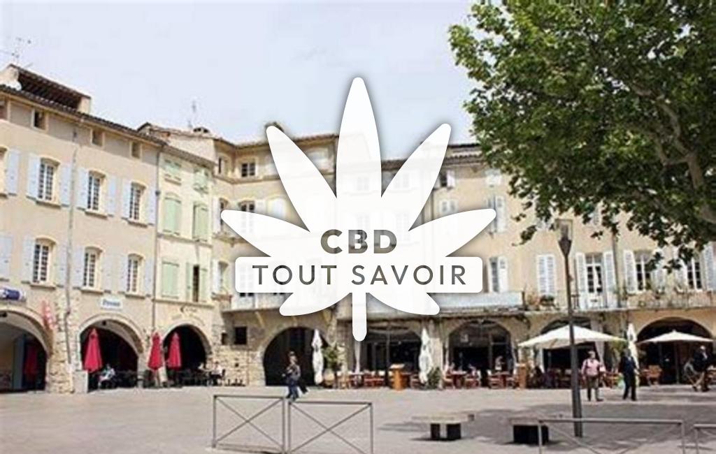 Village à Beauvoisin avec feuille Cannabis CBD
