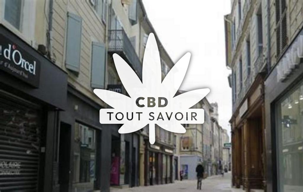 Village à Ancone avec feuille Cannabis CBD
