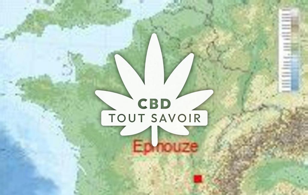 Village à Epinouze avec feuille Cannabis CBD