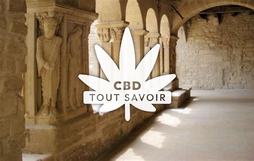 Village à Saint-Donat-sur-l'Herbasse avec feuille Cannabis CBD