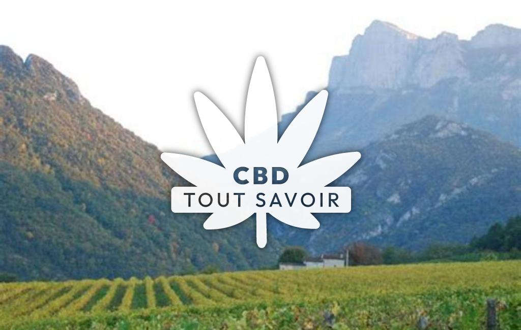 Village à Divajeu avec feuille Cannabis CBD