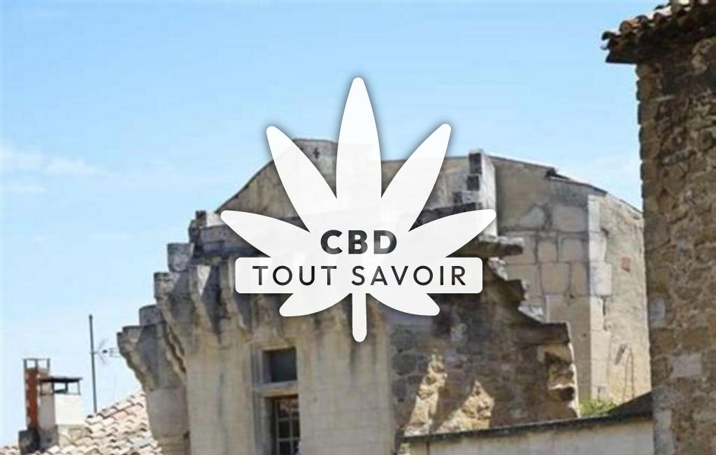 Village à Suze avec feuille Cannabis CBD