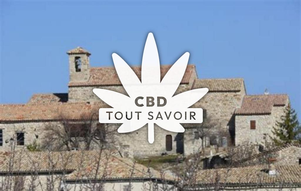 Village à Lemps avec feuille Cannabis CBD