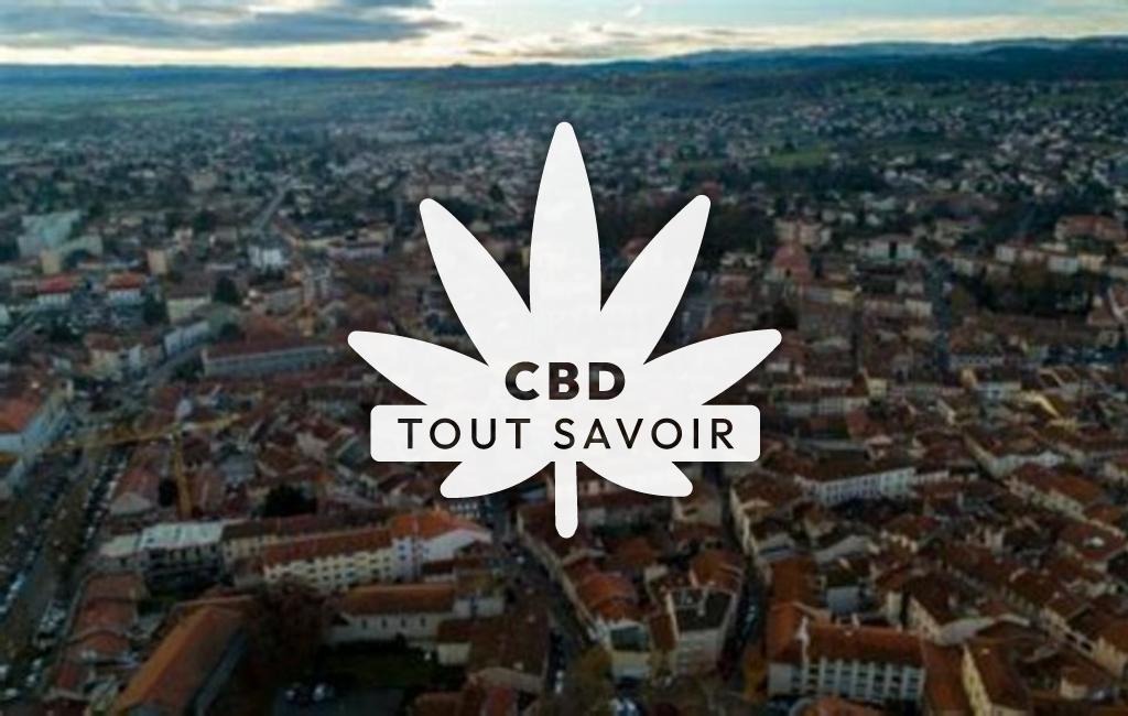 Village à Montbrison-sur-Lez avec feuille Cannabis CBD