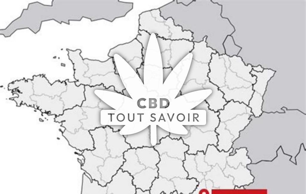 Village à Malataverne avec feuille Cannabis CBD