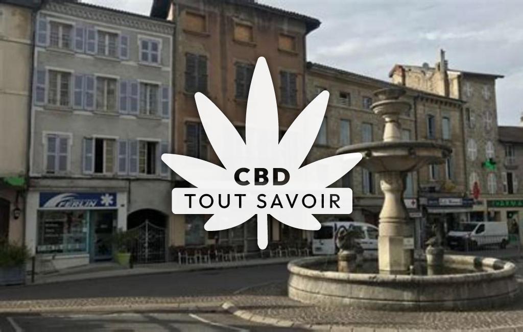 Village à Saint-Jean-en-Royans avec feuille Cannabis CBD