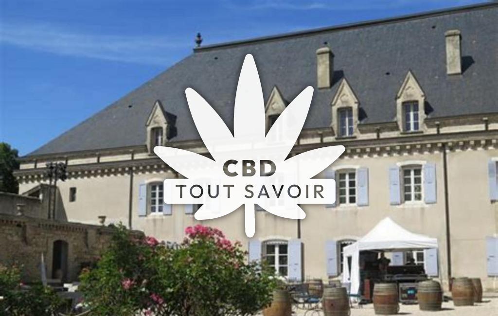Village à Saulce-sur-Rhone avec feuille Cannabis CBD