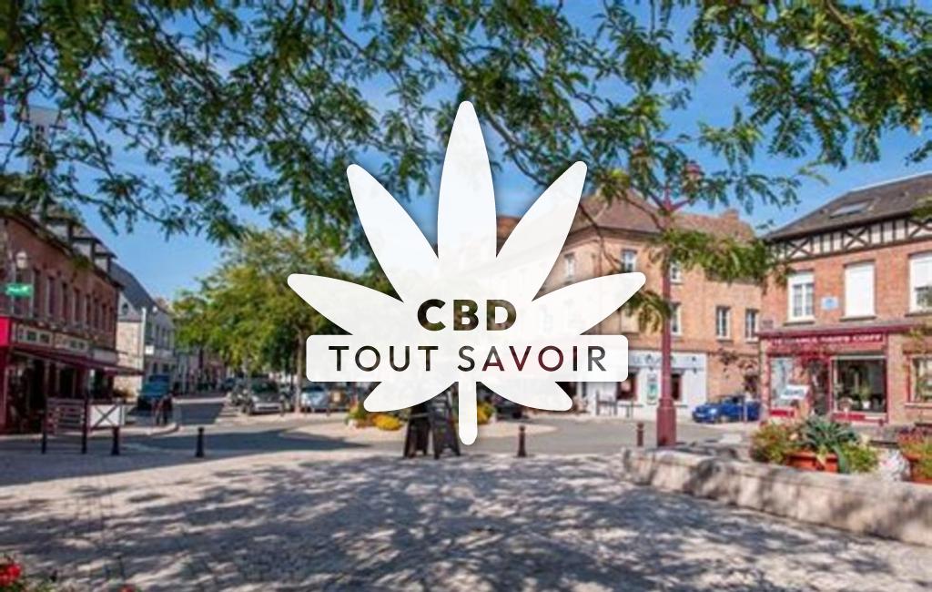 Village à Le-Vaudreuil avec feuille Cannabis CBD