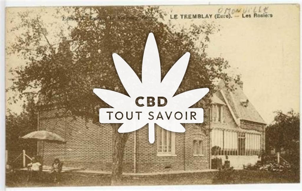 Village à Le-Tremblay-Omonville avec feuille Cannabis CBD