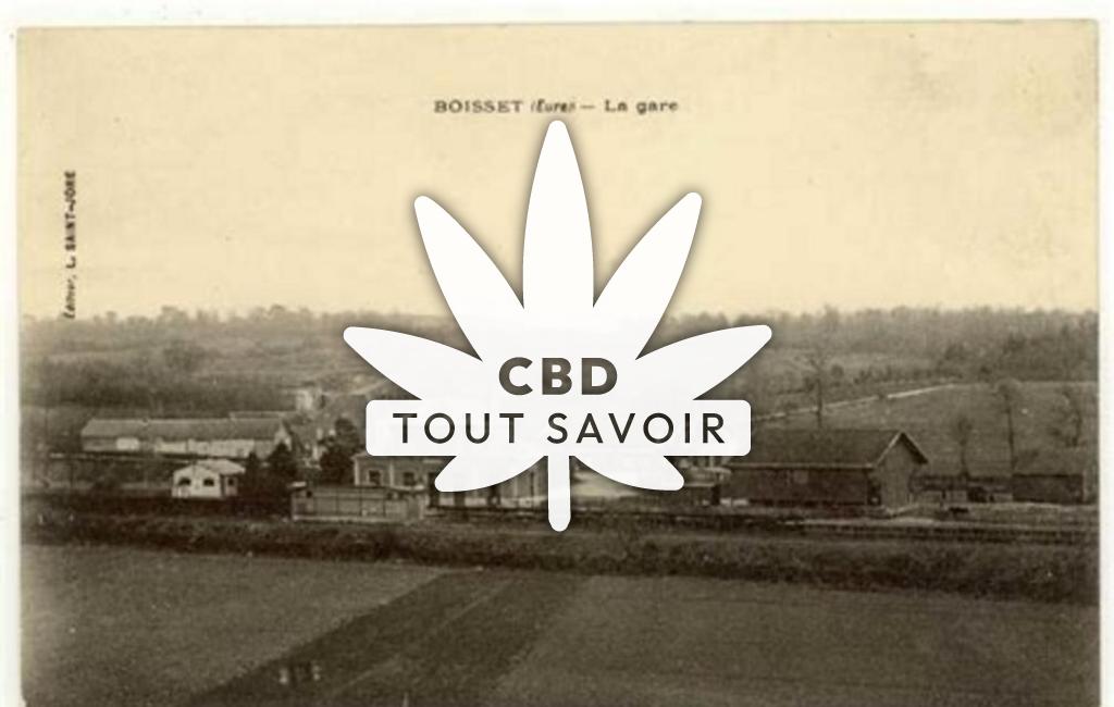 Village à Boisset-les-Prevanches avec feuille Cannabis CBD