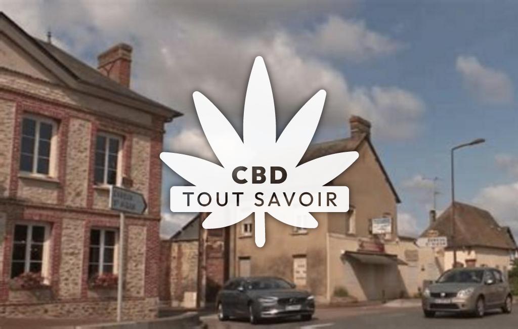 Village à Villegats avec feuille Cannabis CBD
