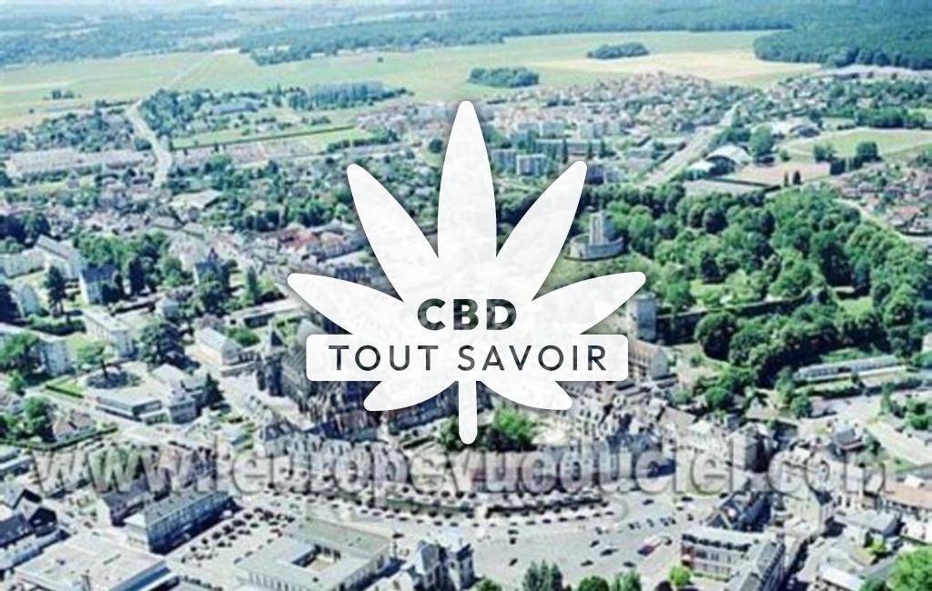 Village à Gisors avec feuille Cannabis CBD