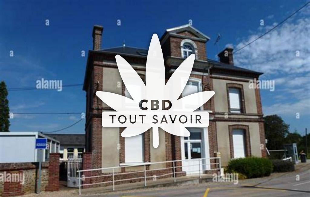 Village à Barquet avec feuille Cannabis CBD