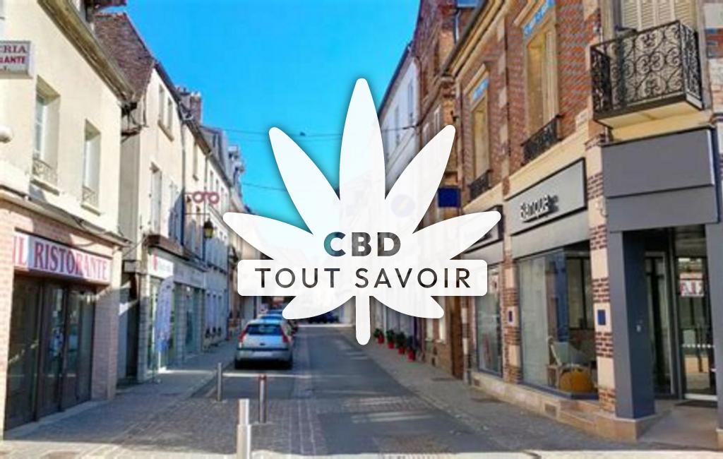 Village à Bray avec feuille Cannabis CBD