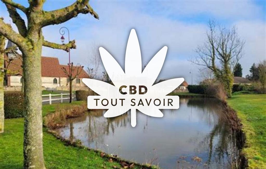 Village à Bernienville avec feuille Cannabis CBD