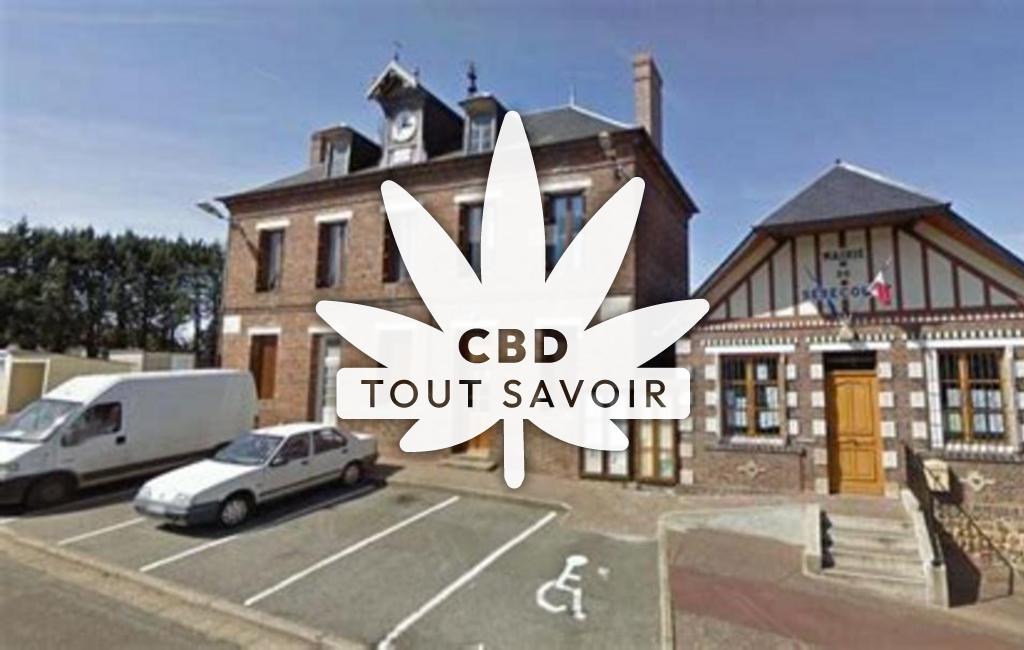 Village à Sebecourt avec feuille Cannabis CBD