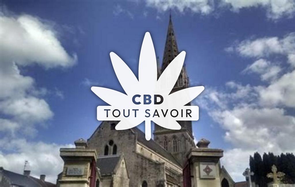 Village à Le-Torpt avec feuille Cannabis CBD