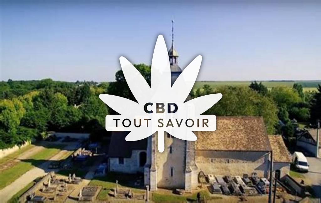 Village à Bretagnolles avec feuille Cannabis CBD