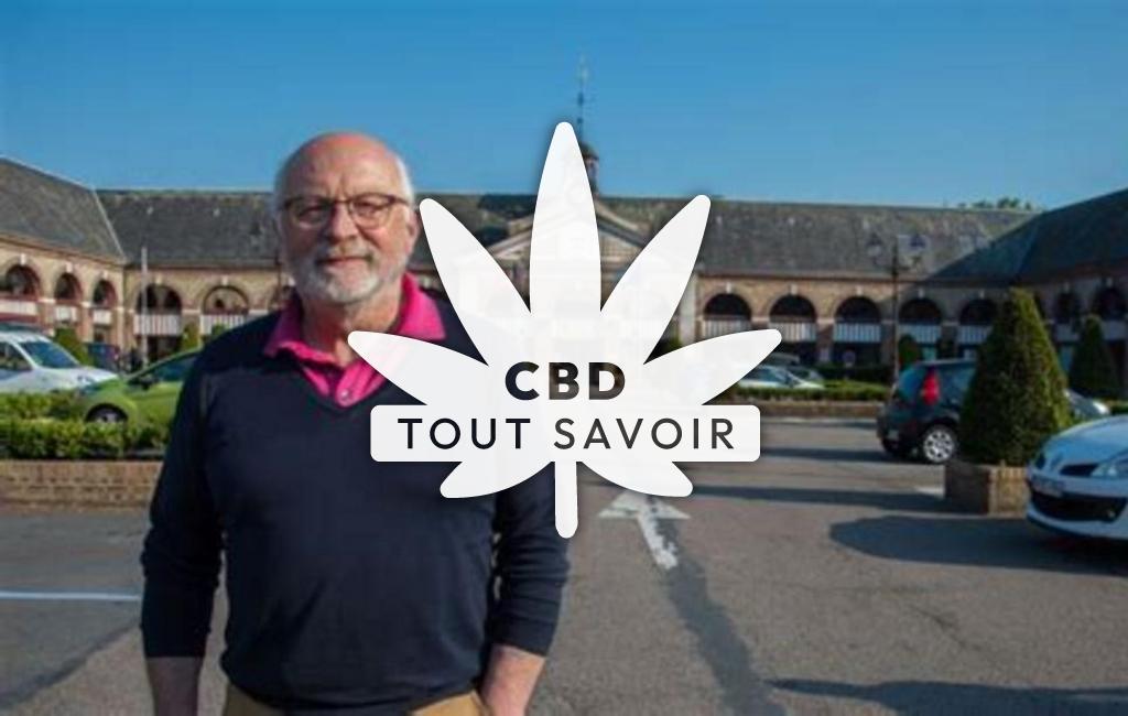 Village à Barville avec feuille Cannabis CBD