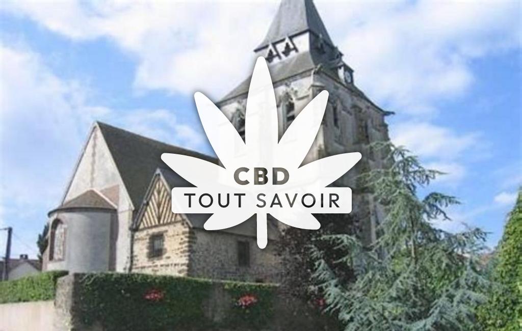Village à Ambenay avec feuille Cannabis CBD