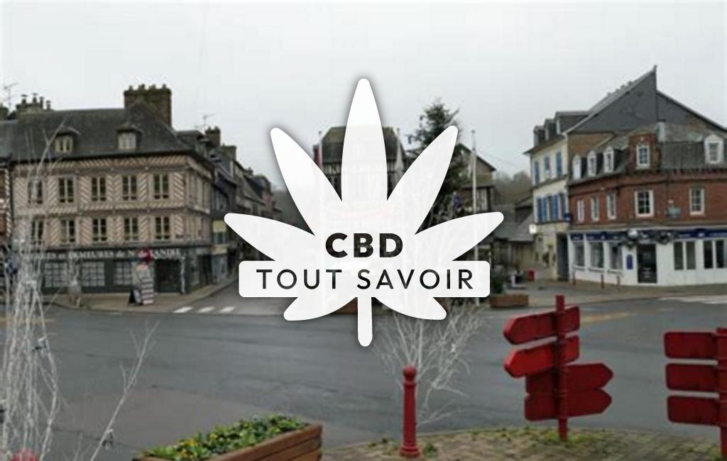 Village à Cormeilles avec feuille Cannabis CBD