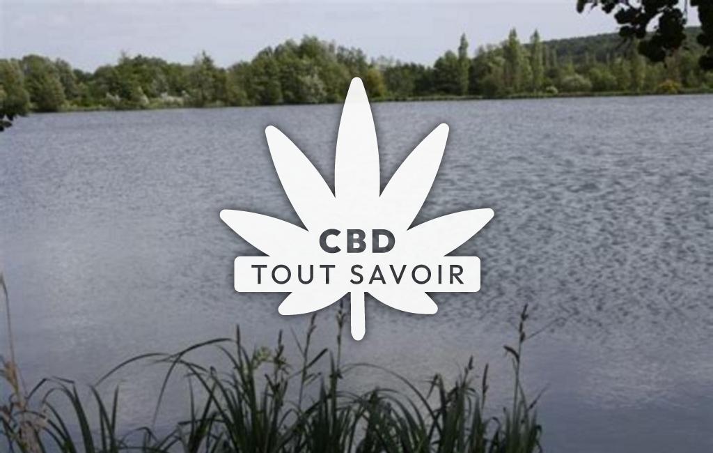 Village à Conde-sur-Risle avec feuille Cannabis CBD