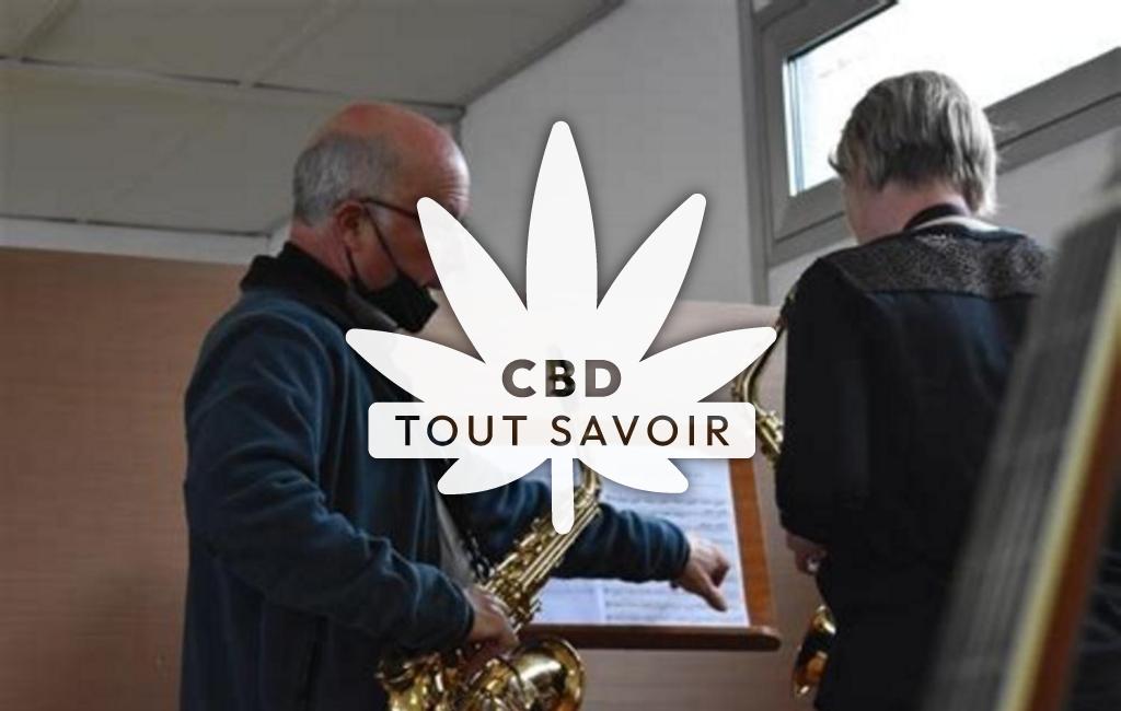 Village à Thierville avec feuille Cannabis CBD