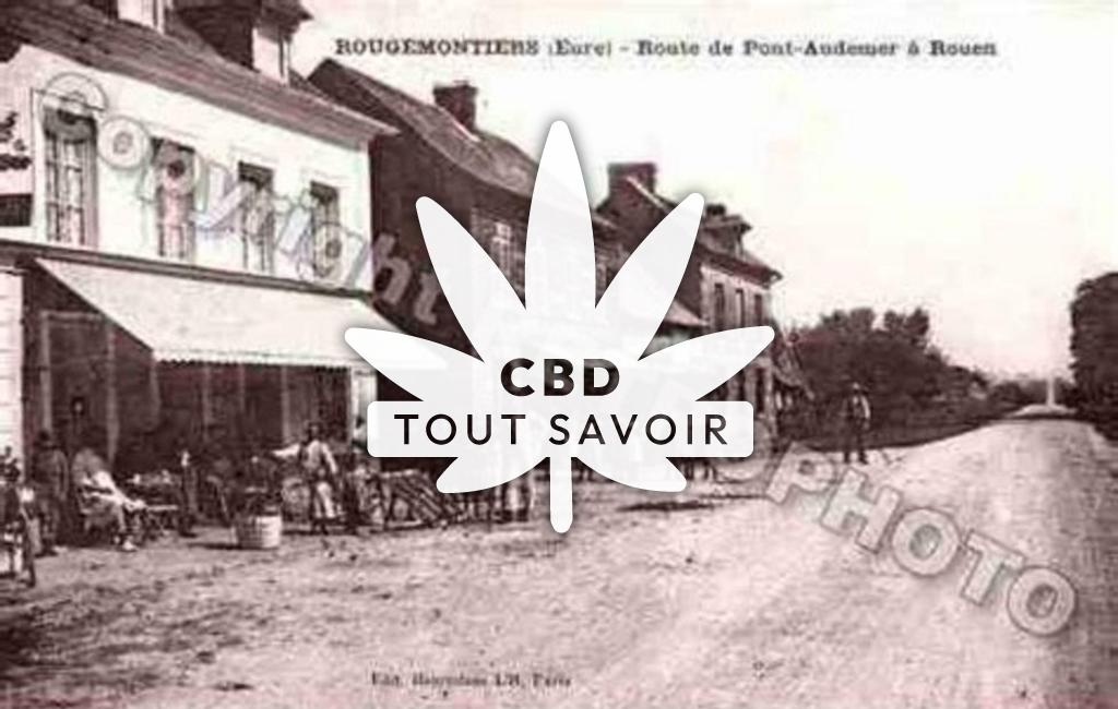 Village à Rougemontiers avec feuille Cannabis CBD