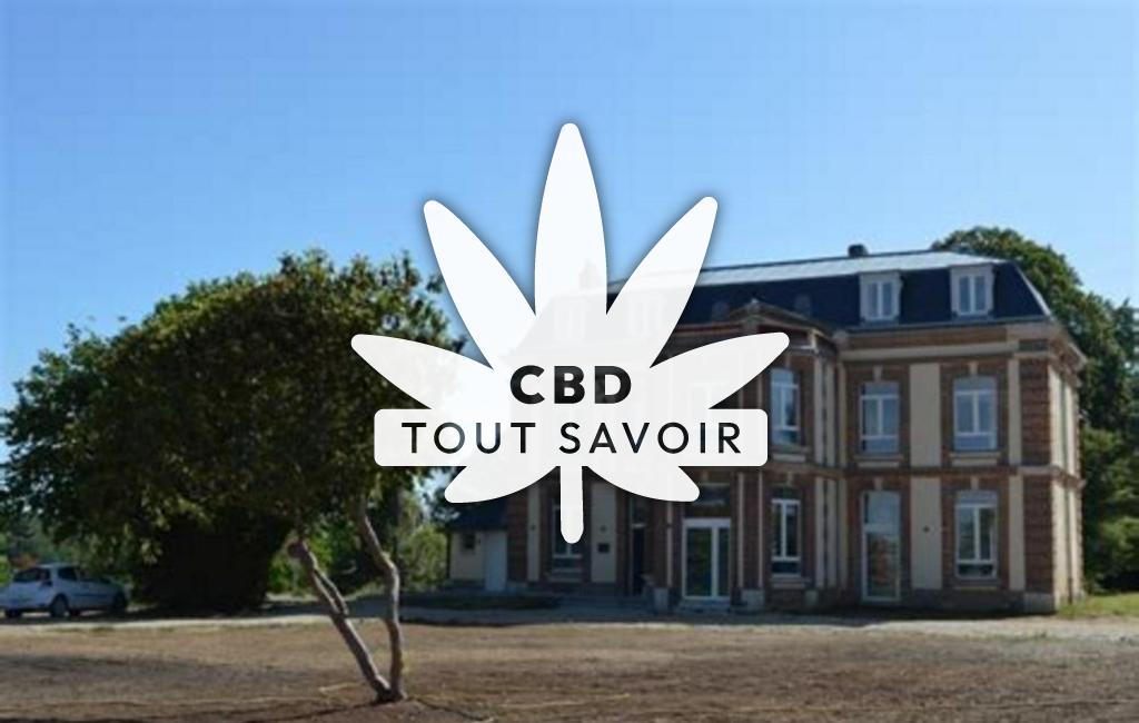 Village à Val-D'Orger avec feuille Cannabis CBD