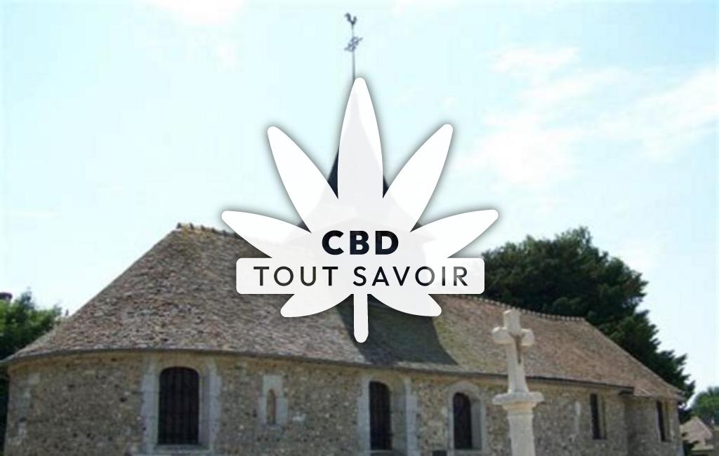 Village à Crasville avec feuille Cannabis CBD